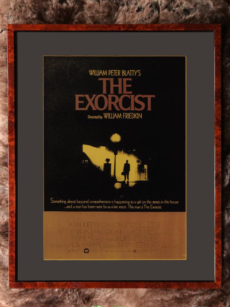 Ingelijste filmaffiche Friedkin The Exorcist 1973, Rechthoekig Staand, Met lijst, A4 of kleiner, Ophalen of Verzenden