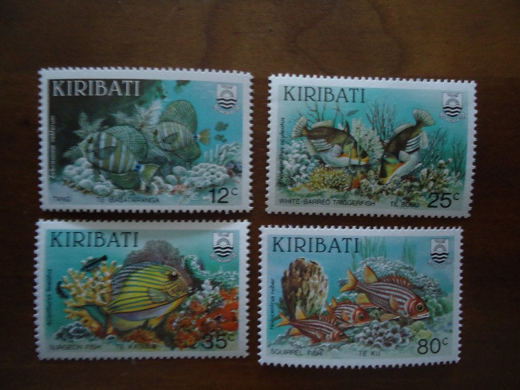 Vis Kiribati 1985, mi. 451-54 postfris, Ophalen of Verzenden, Postfris, Dier of Natuur