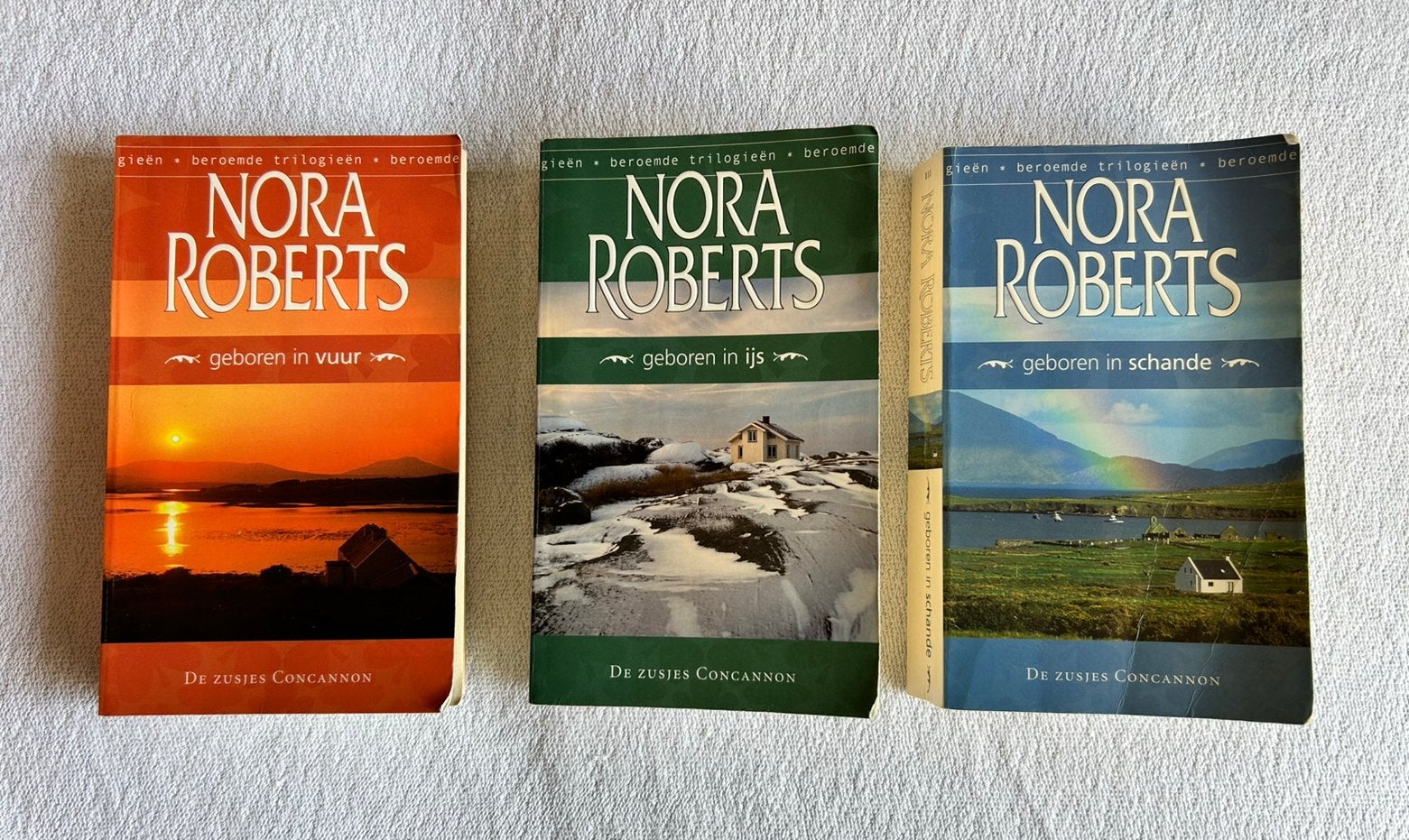 Trilogie van Nora Roberts, de zusjes Concannon, Boeken, Ophalen of Verzenden, Gelezen, Nederland