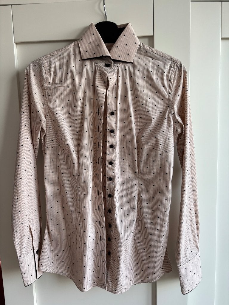 Blouse Cavallaro Napoli lichtbruin, maat 38, Ophalen, Gedragen, Maat 38/40 (M), Bruin
