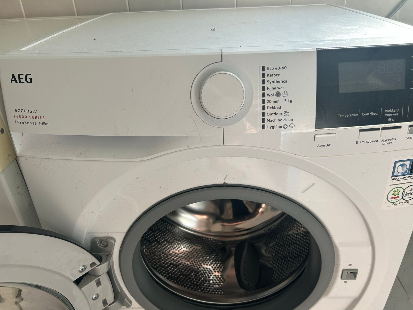 AEG EXKLUSIV 6000 SERIES ProSense 8kg Wasmachine, Witgoed en Apparatuur, Wasmachines, 8 tot 10 kg, Ophalen of Verzenden, 85 tot 90 cm