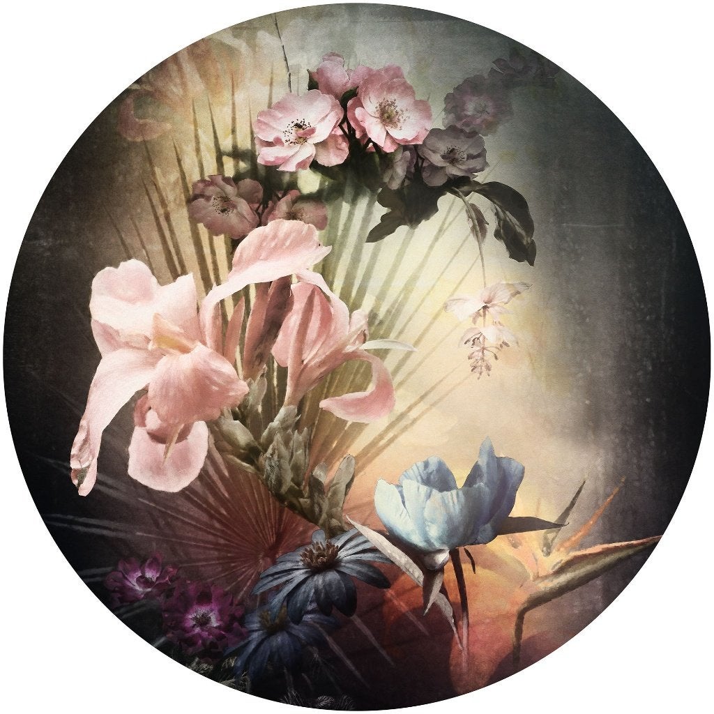 Bloemen Behangcirkel Flemish Flowers - Bloemen muursticker, Huis en Inrichting, Woonaccessoires | Wanddecoraties, Verzenden, Nieuw
