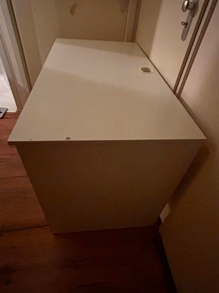 IKEA Brimnes bureau met opbergruimte - Wit, Huis en Inrichting, Bureaus, Gebruikt, Bureau-kast combinatie, IKEA, Modern, Spaanplaat of MDF