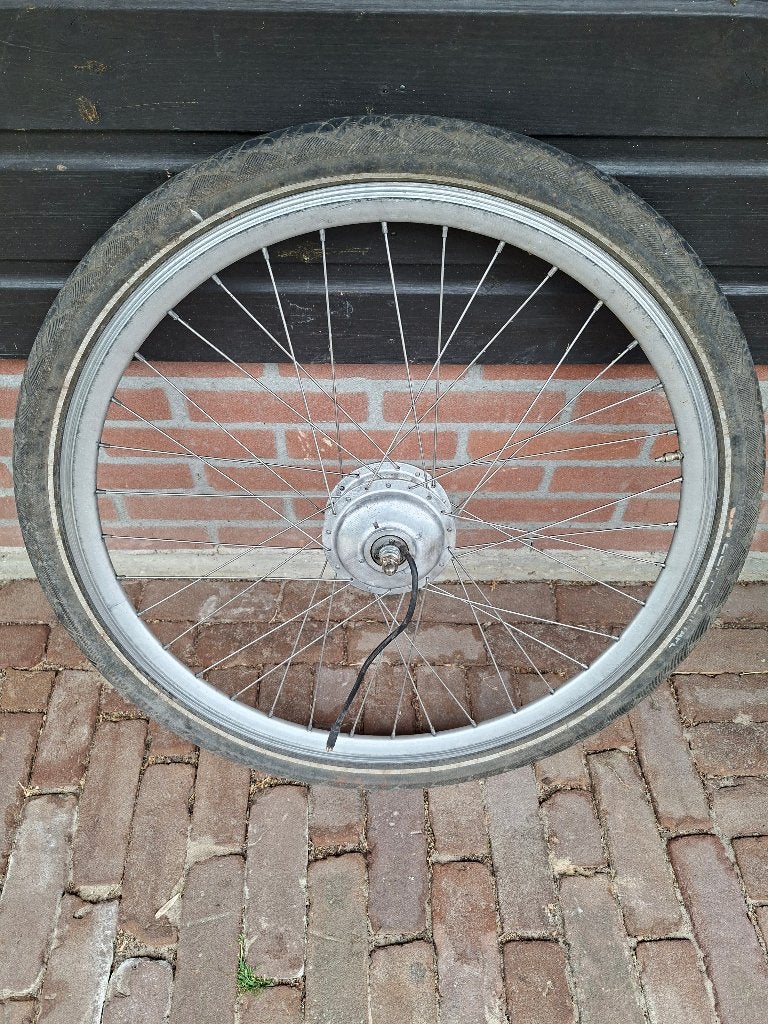 voorwiel E Bike, Fietsen en Brommers, Fietsonderdelen, Ophalen, Gebruikt, Onbekend, Overige materialen