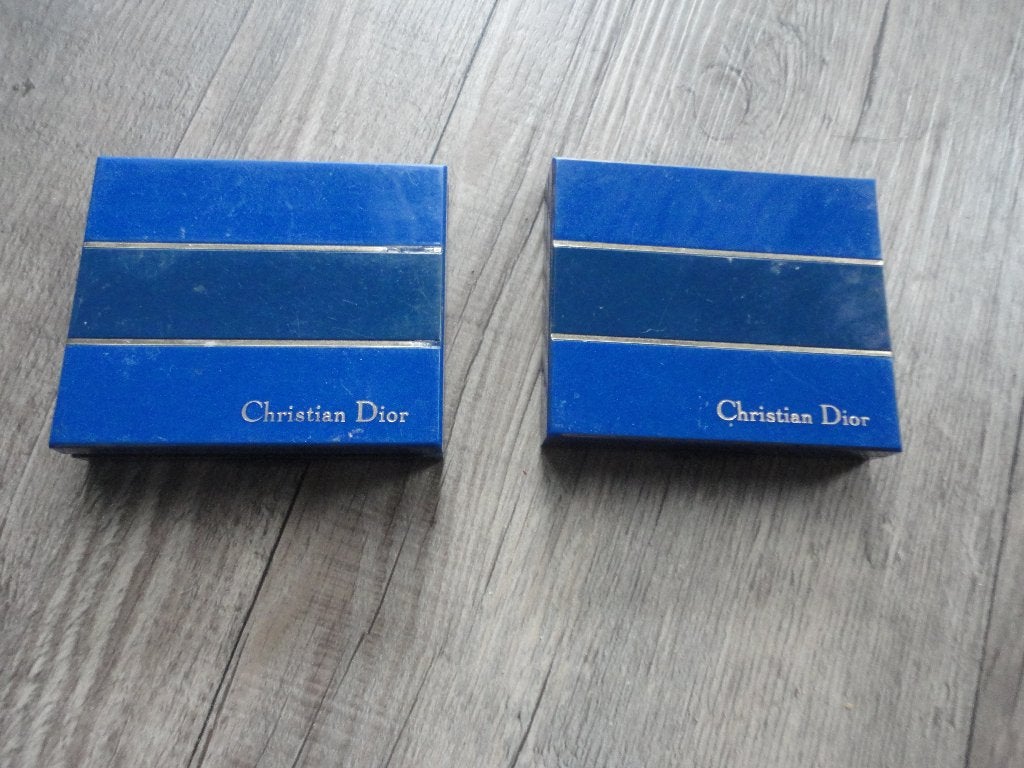 2  VINTAGE DOOSJES MAKE UP/ PALLET /CHRISTIAN DIOR/EYESHADOW, Ophalen of Verzenden, Gebruikt, Ogen, Make-up