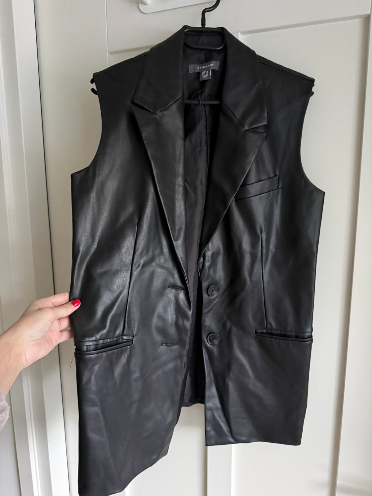 Primark dames leren gilet maat 36, Ophalen of Verzenden, Zo goed als nieuw, Maat 36 (S), Zwart