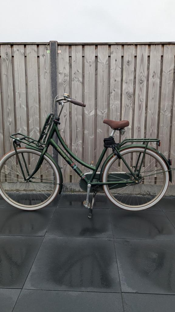 Cortina U4 Transportfiets Dames - Groen, Terugtraprem, Gebruikt, Versnellingen, 50 tot 53 cm