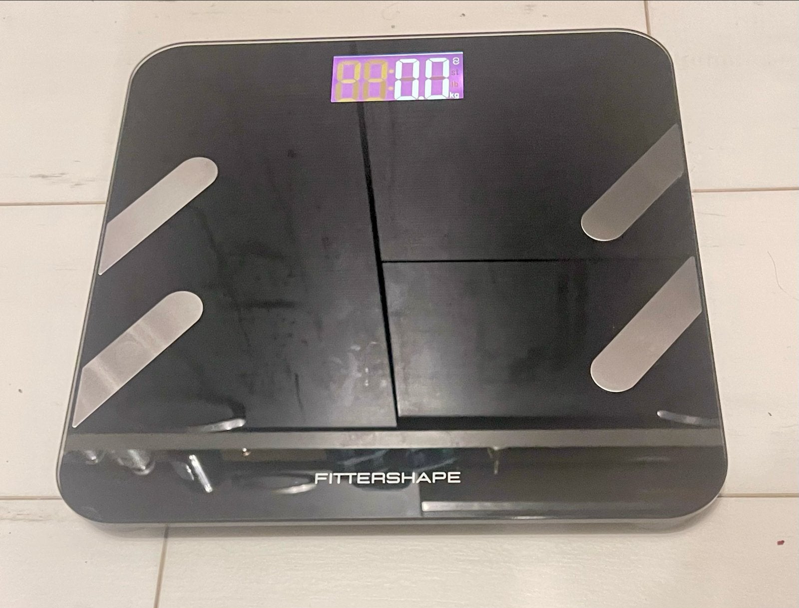 FittersShape Connect Digitale Personenweegschaal, Ophalen, 100 kg of meer, Personenweegschaal, Fijner dan 1 gram