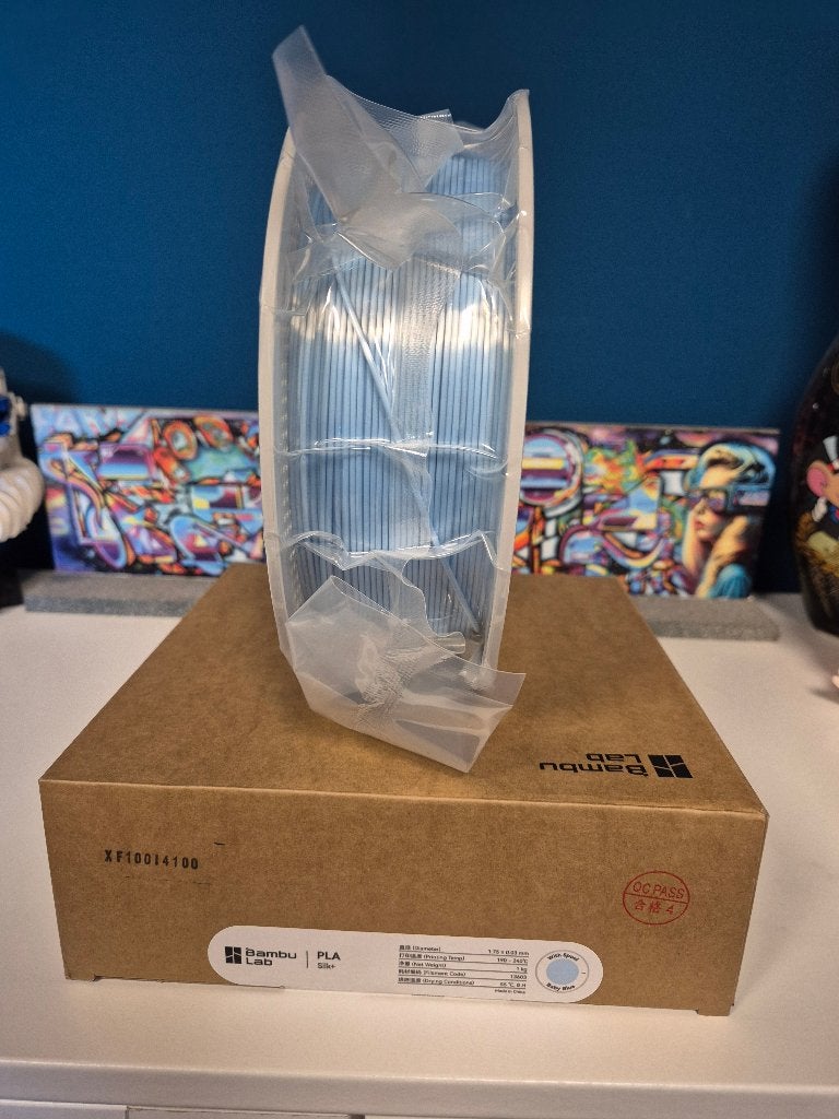 Bambu Lab PLA Silk+ - Baby Blue (1kg), Ophalen of Verzenden, Nieuw, Filamentrollen