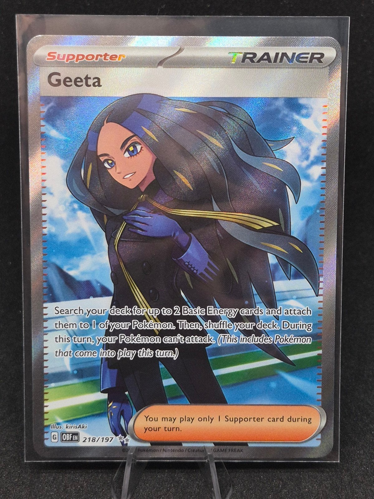 Greeta Full Art Trainer Pokémon Kaart - Verzamelobject, Hobby en Vrije tijd, Verzamelkaartspellen | Pokémon, Ophalen of Verzenden