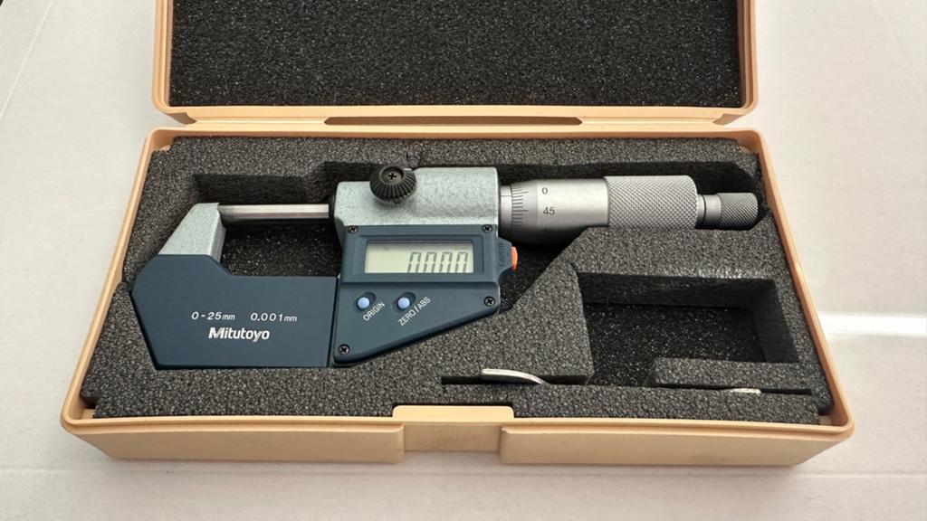 Mitutoyo digitale buitenmicrometer 0-25 mm, Verzenden, Zo goed als nieuw