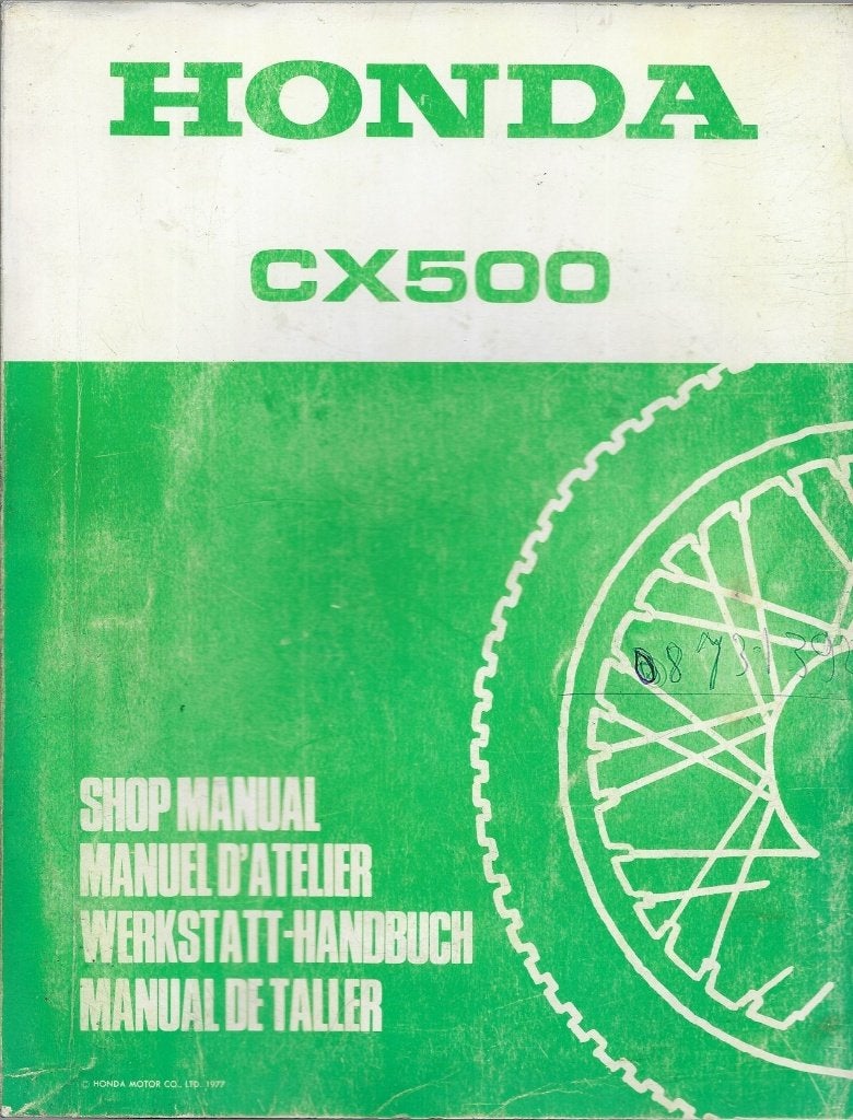 Honda CX500 shop manual (4879z) 1978, Motoren, Ophalen of Verzenden, Honda