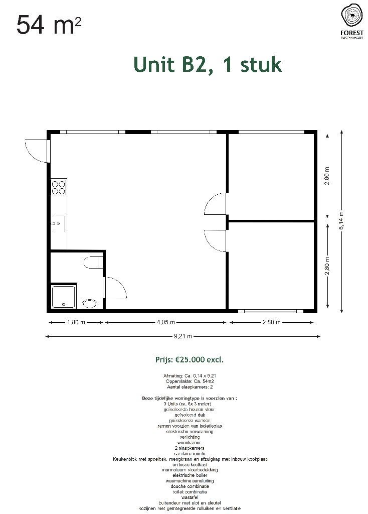 Foto 21 van Zeer nette woonunit Unit B2 - 54 m2 - 25.000 euro