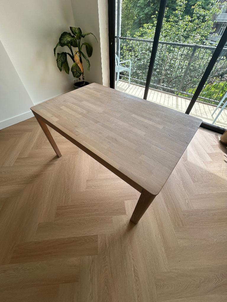 BOLIA Node eettafel - Eiken - 90 x 140 cm, Ophalen, 100 tot 150 cm, Eikenhout, 50 tot 100 cm