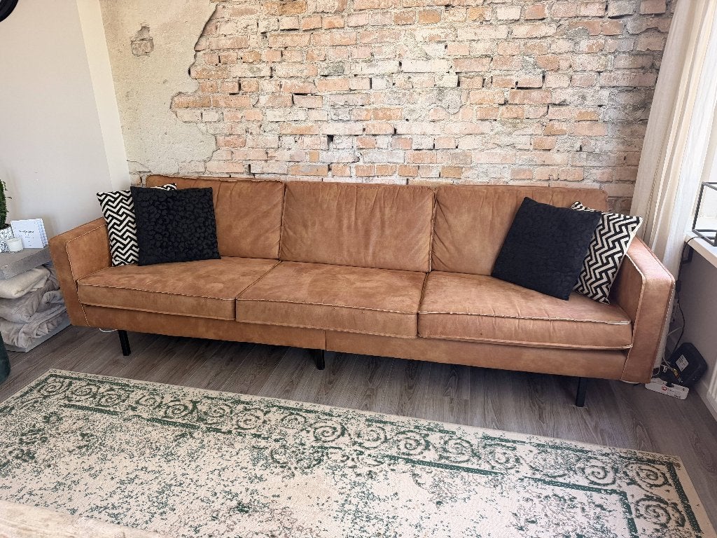 4-zitsbank, Ophalen, 250 tot 300 cm, Gebruikt, 75 tot 100 cm