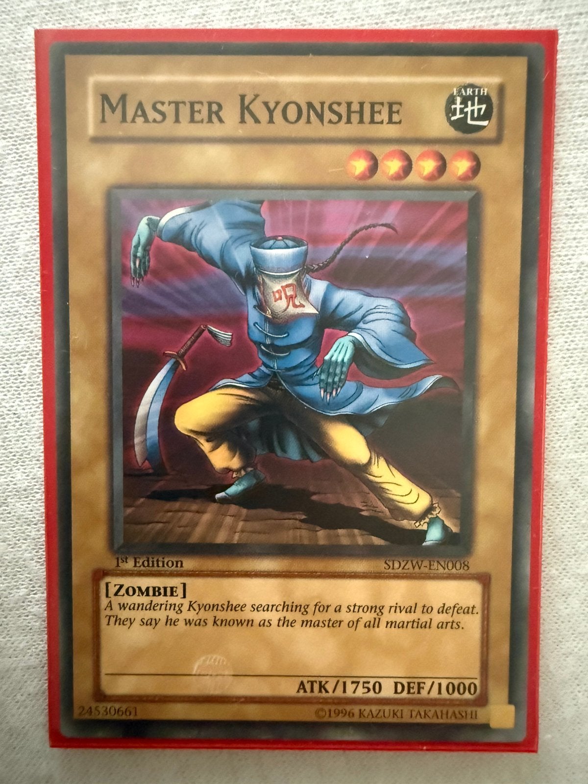 Master Kyonshee yugioh, Verzenden, Nieuw, Losse kaart