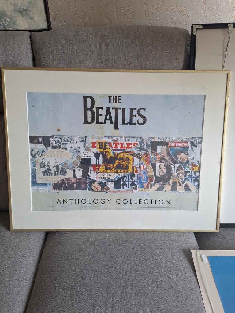 The Beatles Anthology Collection Ingelijste Poster, Ophalen, 50 tot 75 cm, Zo goed als nieuw, 75 tot 100 cm