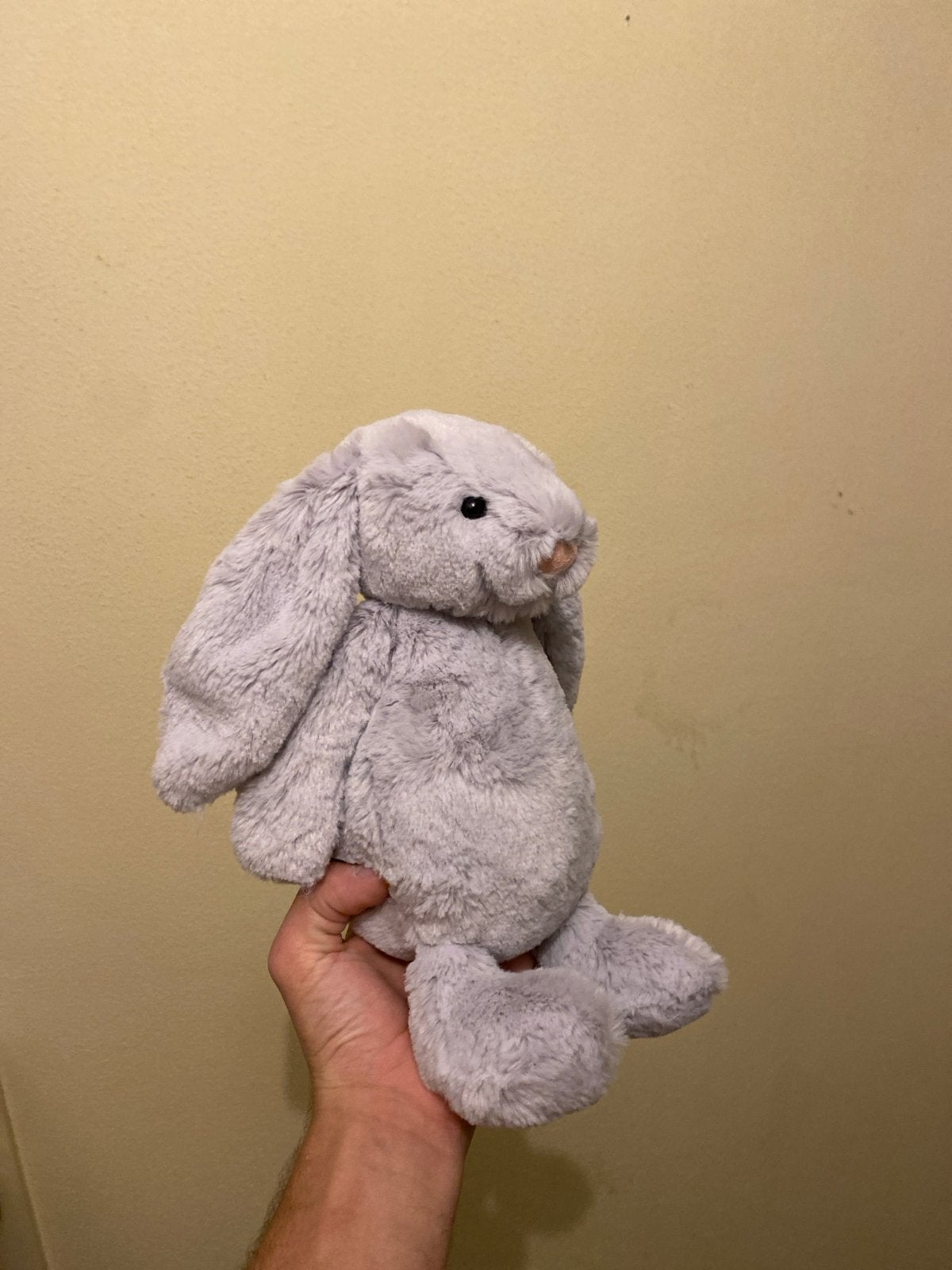 Jellycat Bashful Bunny Zilver - Zacht Knuffelkonijn, Jellycat, Zilver, Konijn, Ophalen of Verzenden