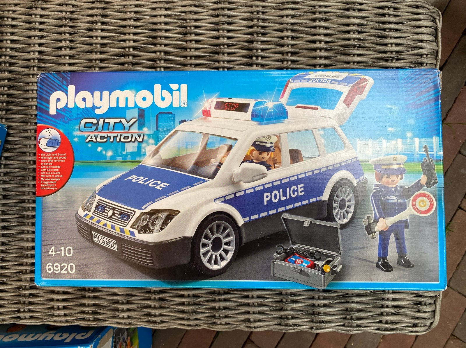 Playmobil City Action Politieauto met Licht en Geluid 6920, Complete set, Voertuig, Ophalen of Verzenden, Zo goed als nieuw