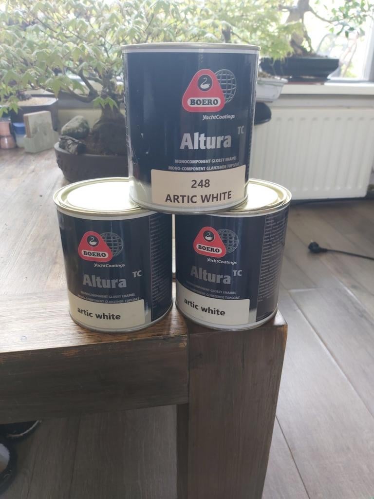 Antifouling en Topcoat: Wit en Blauw met Mooie Glans, Watersport en Boten, Ophalen of Verzenden