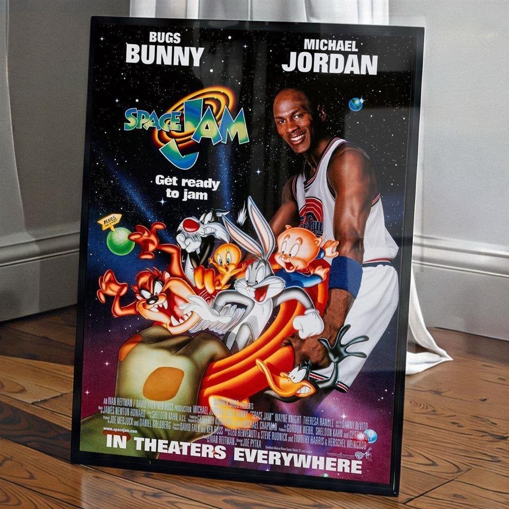 Space Jam Michael Jordan Poster 50x70cm, Verzenden, Nieuw, A1 t/m A3, Film en Tv