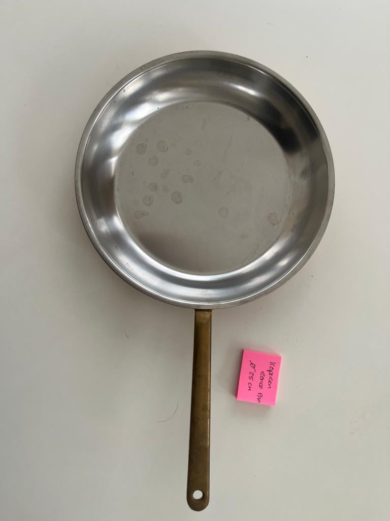 Koperen Koekenpan - 25 cm, Huis en Inrichting, Keuken | Potten en Pannen, Ophalen of Verzenden, Gebruikt, Overige materialen, Koekenpan of Braadpan