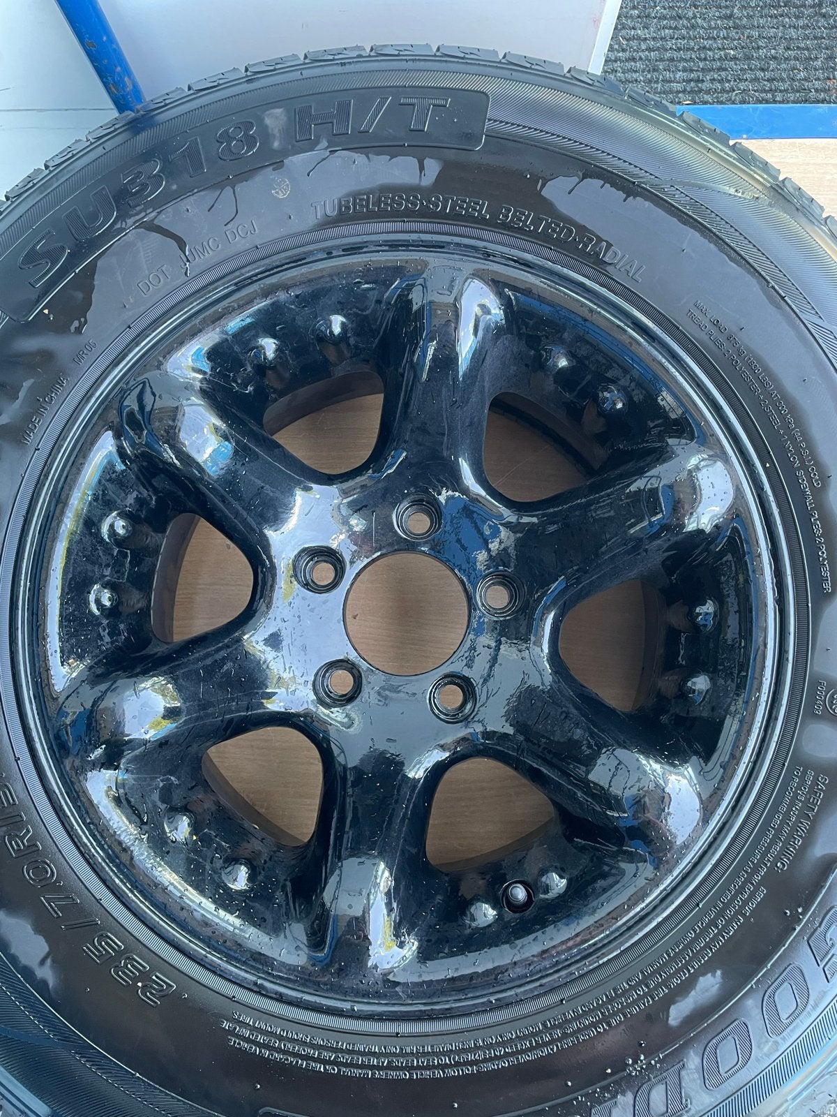 Set van 4 American Racing Atlas velgen 15"x8 voor Chevy, Ophalen, Gebruikt, 15 inch, Velg(en)