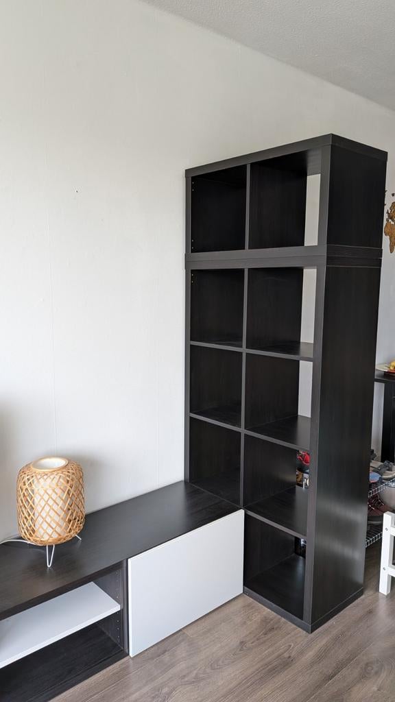 Besta & Kallax tv meubel + kasten (Ikea), Ophalen, 250 tot 300 cm, Gebruikt, Met deur(en)
