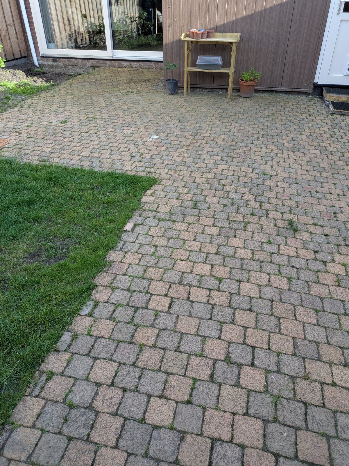 25 m2 stenen gratis af te halen, Tuin en Terras, Ophalen, Beton, Klinkers