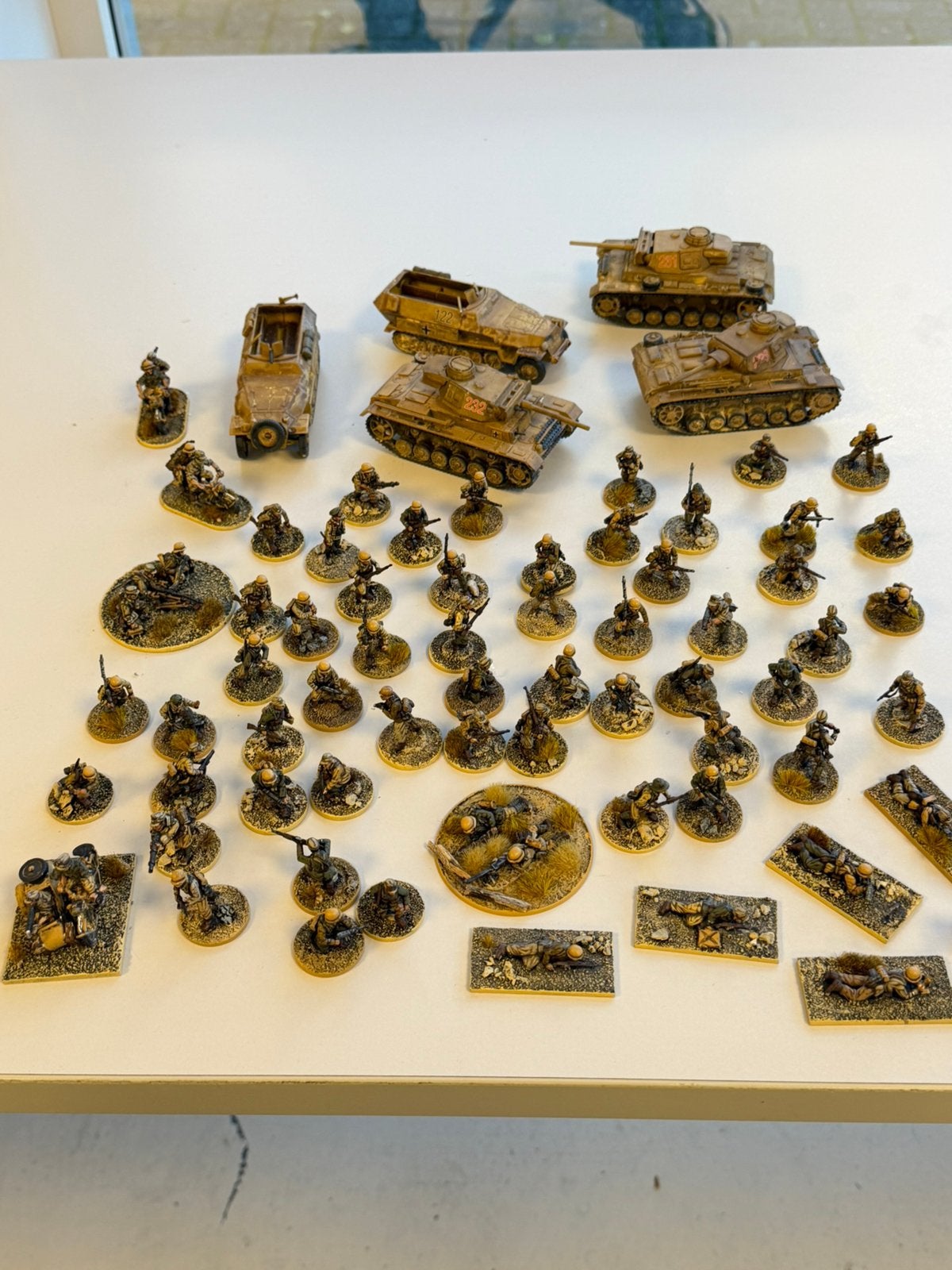 WW2 Bolt Action 28mm German Afrika Korps Leger Pro Painted, P, P, P, Ophalen of Verzenden