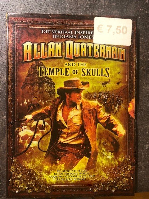 DVD Allan Quartermain and the Temple of Skulls, Alle leeftijden, Ophalen of Verzenden, Zo goed als nieuw