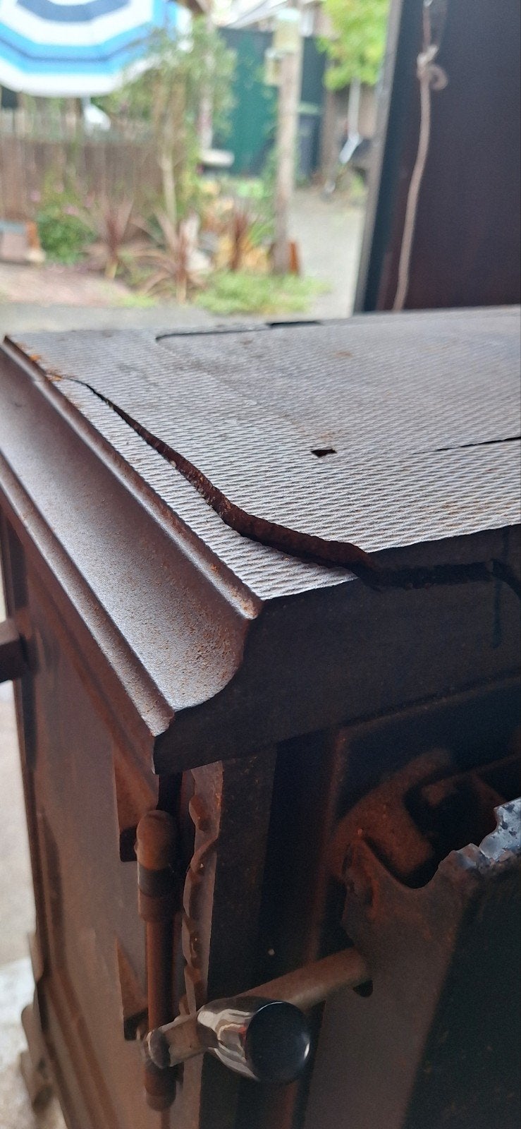 Efel Hout/kolenhaard - Gebruikt met barst, Ophalen, Gebruikt, Vrijstaande haard, Houthaard