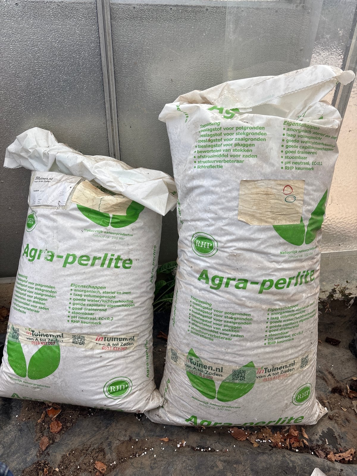 Agra Perlite - 2 zakken à 175 liter totaal, Ophalen, Nieuw, Overige typen