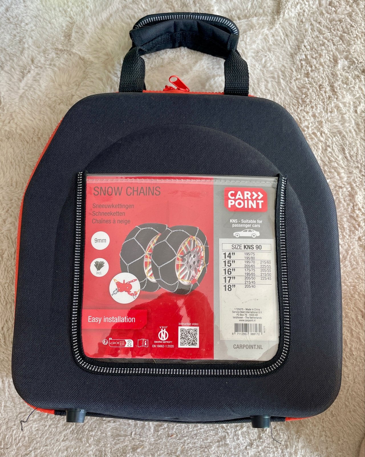 Z.G.A.N. Carpoint sneeuwkettingen 9 mm KNS90, Ophalen, Zo goed als nieuw