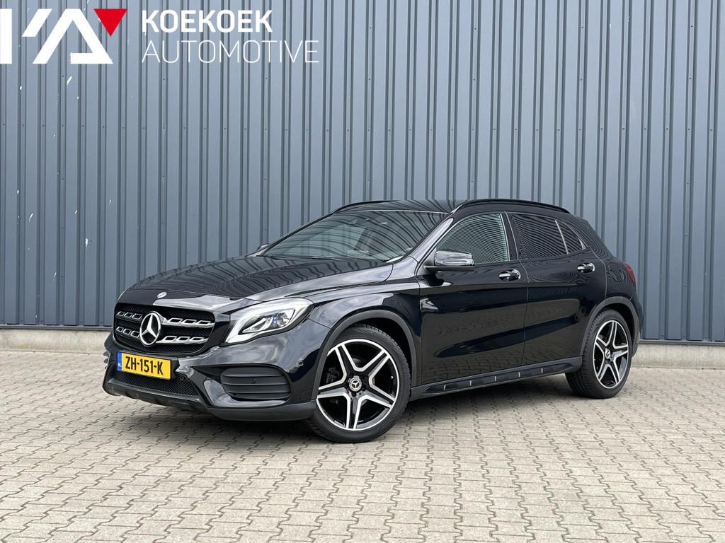 Mercedes-Benz GLA-klasse 180 Business Solution AMG Night Upg, Auto's, Mercedes-Benz, Gebruikt, 4 cilinders, Leder en Stof, Automatische klimaatregeling