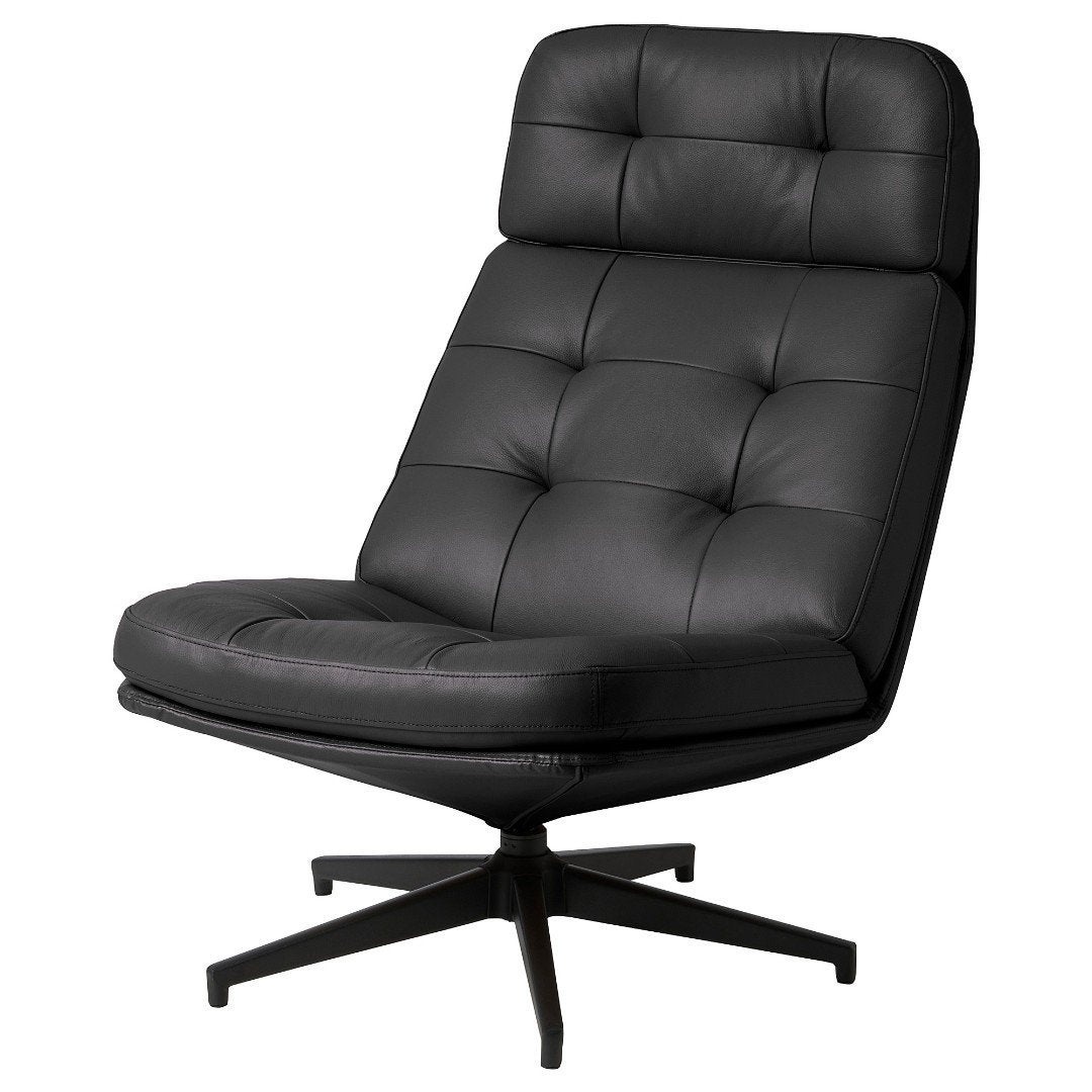 IKEA HAVBERG draaifauteuil zwart – zo goed als nieuw, Ophalen, Zwart, Zo goed als nieuw, Modern, Tijdloos