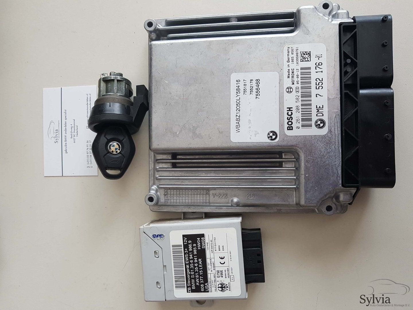 Startset Contactslot + ECU EWS BMW Z4 E85 N46  7552176, Auto-onderdelen, Gebruikt, -, -, Ophalen of Verzenden
