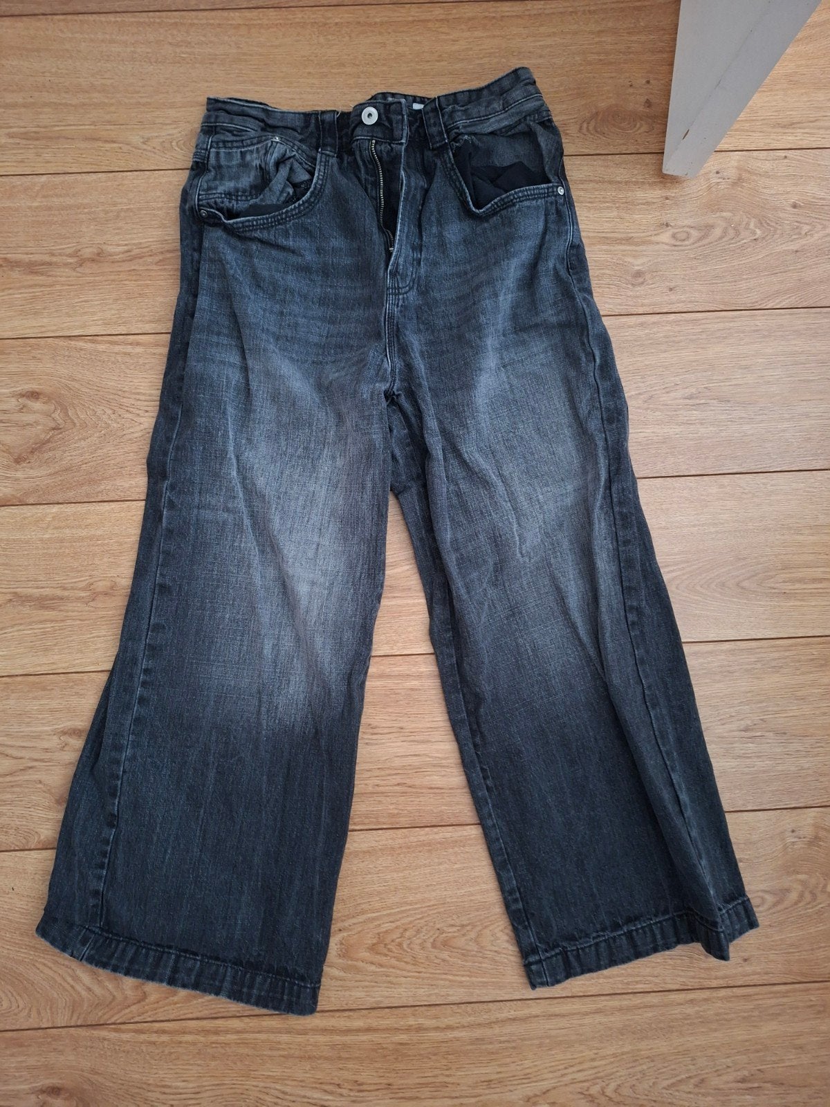 Bershka baggy jeans maat 38, Zwart, Overige maten, Ophalen of Verzenden, Zo goed als nieuw