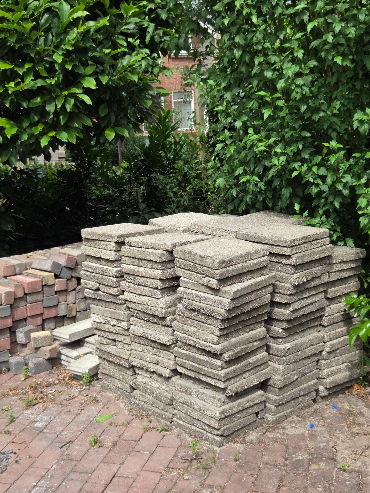 Tegels gratis, Ophalen, Gebruikt, Beton, Klinkers