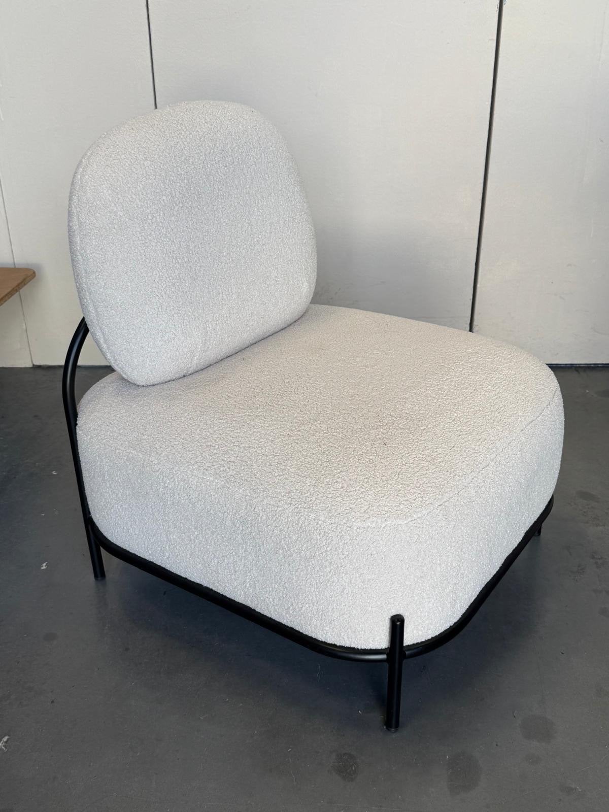 Housecraft living Fauteuil Polly teddy wit, Ophalen, Nieuw, Stof, 75 tot 100 cm