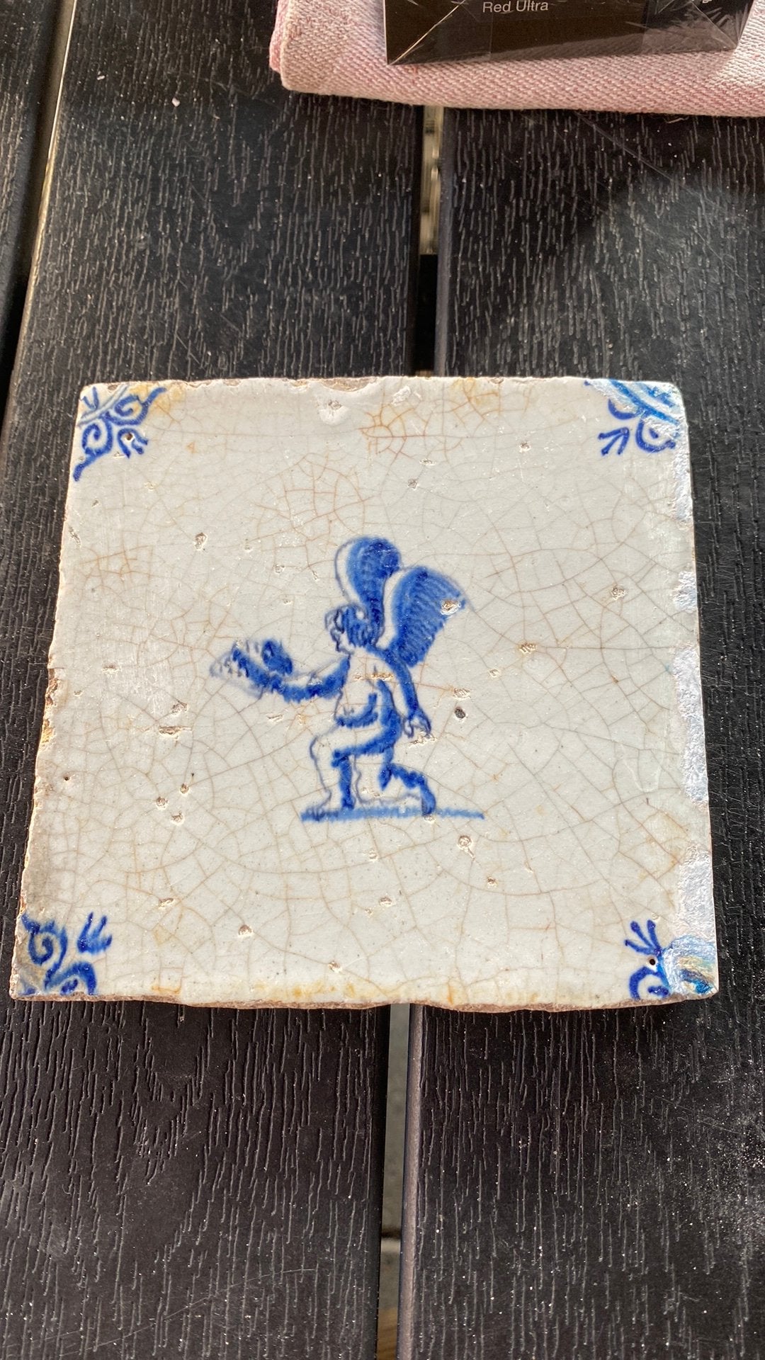 Engel tegel nr 1, Antiek en Kunst, Antiek | Wandborden en Tegels, Ophalen of Verzenden