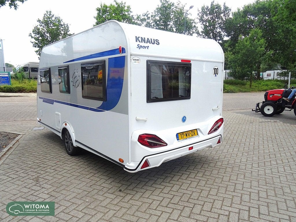 Knaus Sport Silver Selection 420 QD Aircondition, Caravans en Kamperen, Caravans, Bedrijf, Treinzit, Tot en met 3, Schokbreker