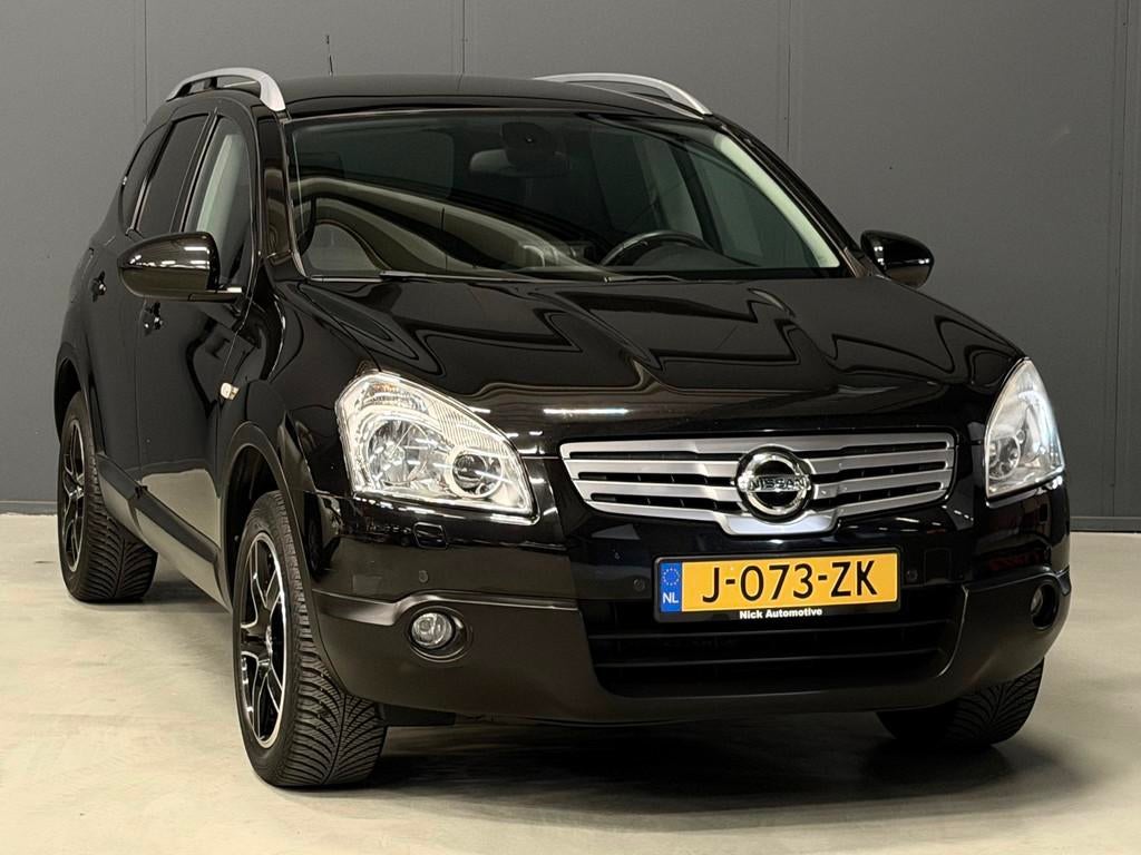 Nissan Qashqai +2 2.0 Optima 7-PERSOONS KEYLESS/LEDER/CAMERA, Auto's, Gebruikt, Zwart, 4 cilinders, 7 stoelen