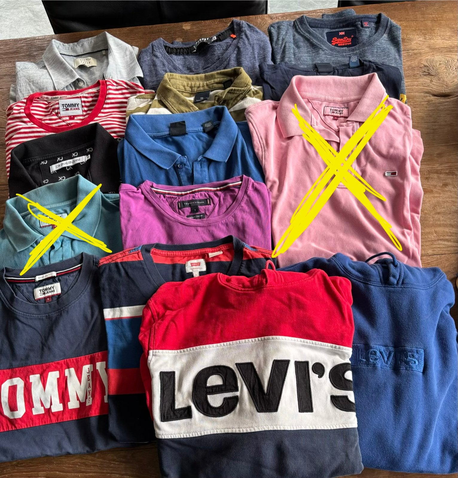 Groot kledingpakket: 14x Tommy jeans, Hilfiger, etc. maat S, Ophalen of Verzenden, Gedragen