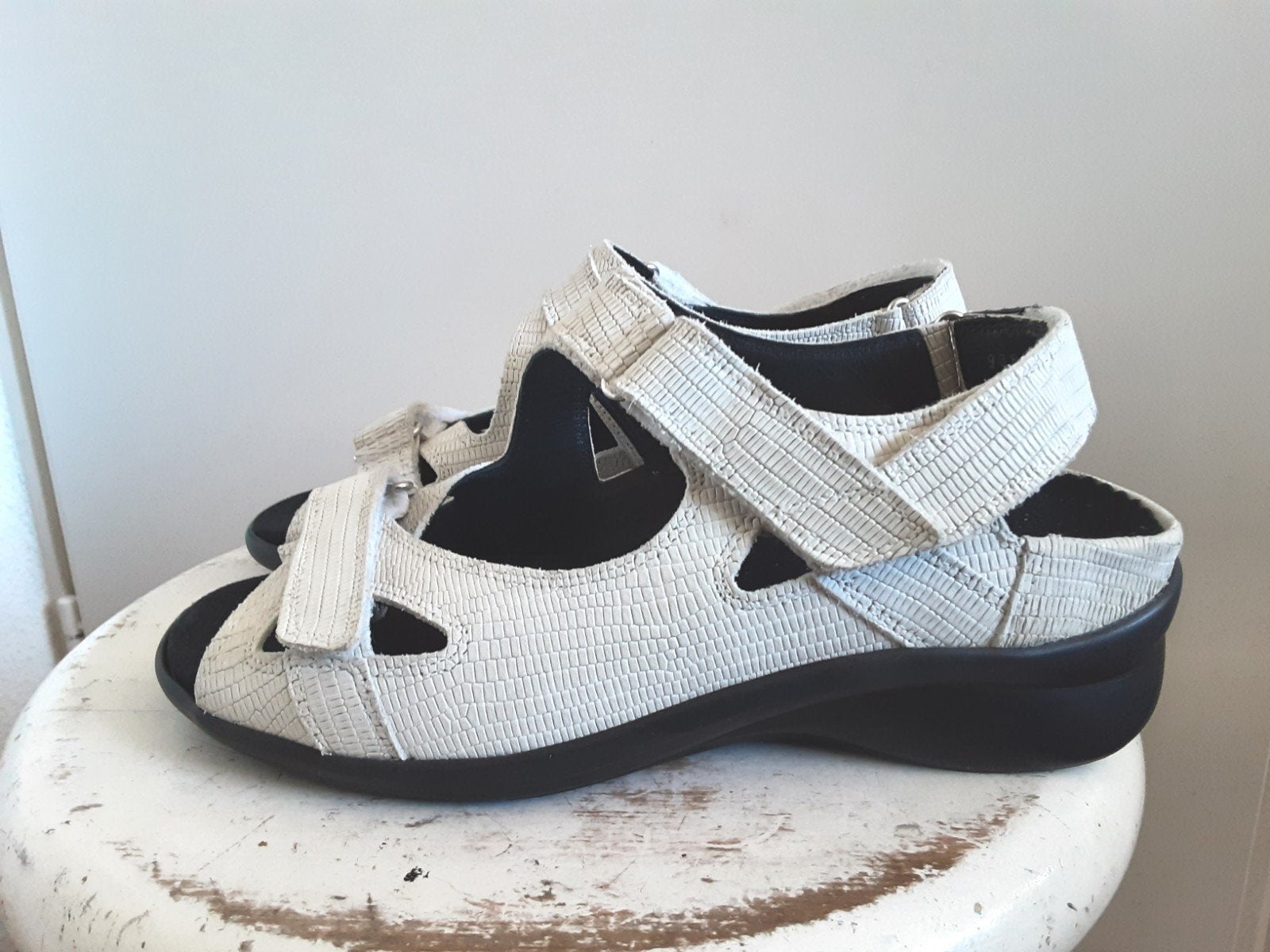 DUREA schoenen sandalen maat 4 (37) K  off white, Kleding | Dames, Schoenen, Durea, Wit, Zo goed als nieuw, Sandalen of Muiltjes