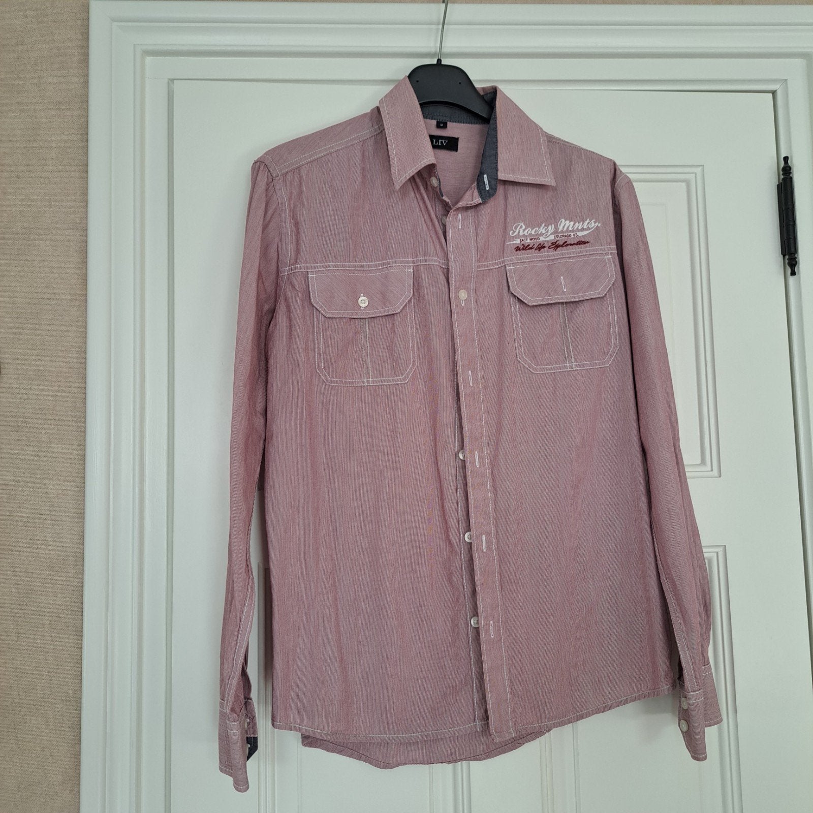 NIEUW blouse rood/wit mt. M, Kleding | Heren, LIV, Nieuw, Rood, Halswijdte 39/40 (M)