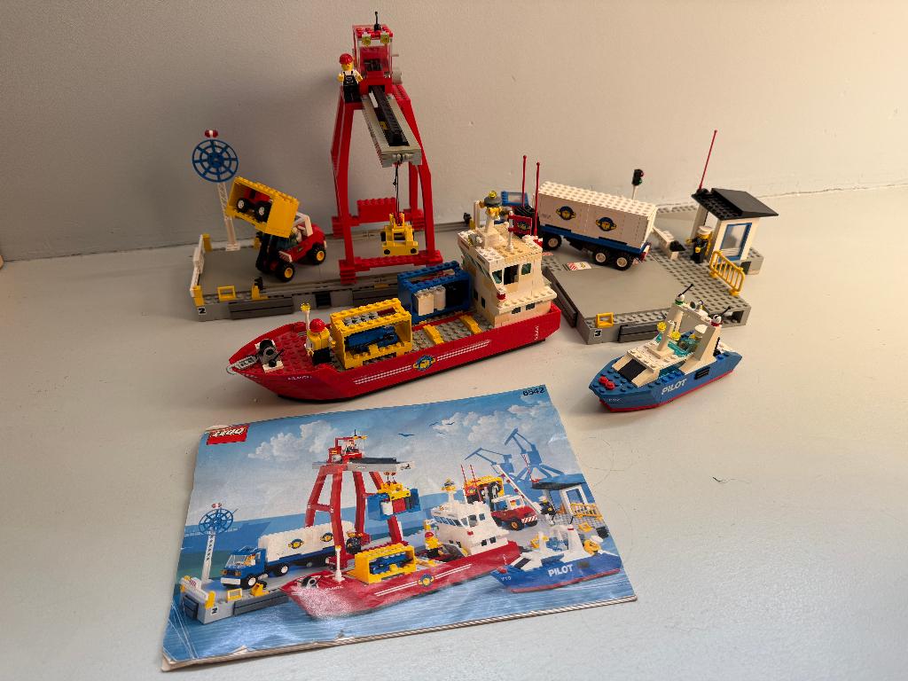 Jaren ‘90 LEGO haven 'Launch & Load Seaport' - 6542 (1991), Kinderen en Baby's, Speelgoed | Duplo en Lego, Compleet, Gebruikt