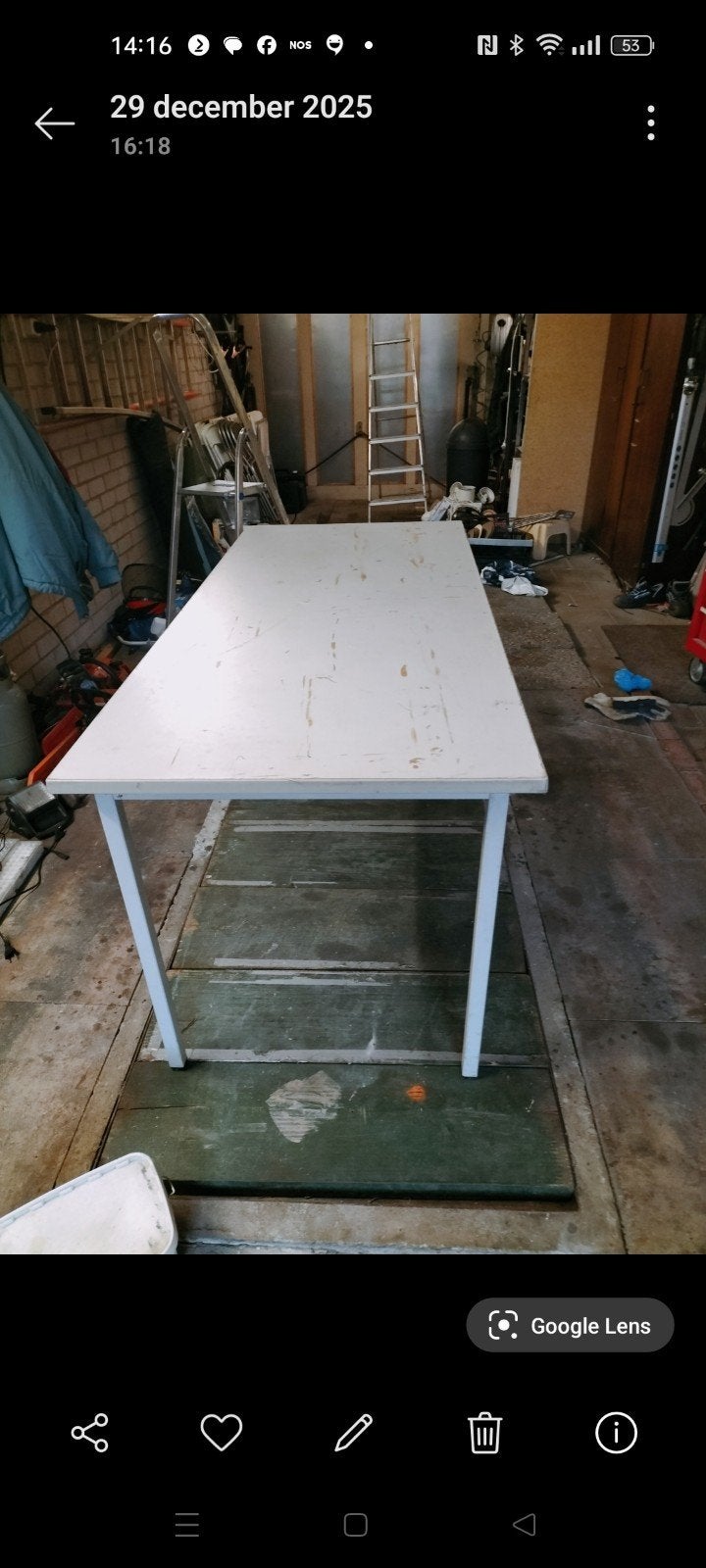 Tafel met afneembare poten - Ideaal voor feesten!, Gebruikt, 50 tot 100 cm, Vijf personen of meer, 150 tot 200 cm