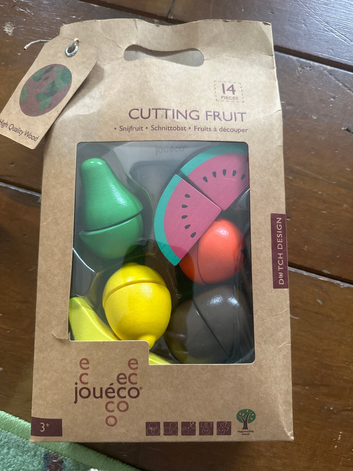 Nieuw in verpakking: Jouéco Houten Snijfruit Set (14 stuks), Kinderen en Baby's, Ophalen of Verzenden, Nieuw, Overige typen