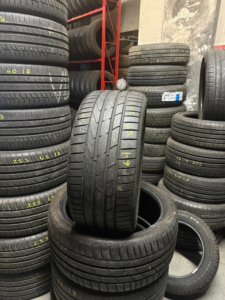 255/35R19 2553519 HANKOOK 6,5mm runflat (inclusief monteren), Auto-onderdelen, Banden en Velgen, Gebruikt, 255 mm, Band(en), Personenwagen